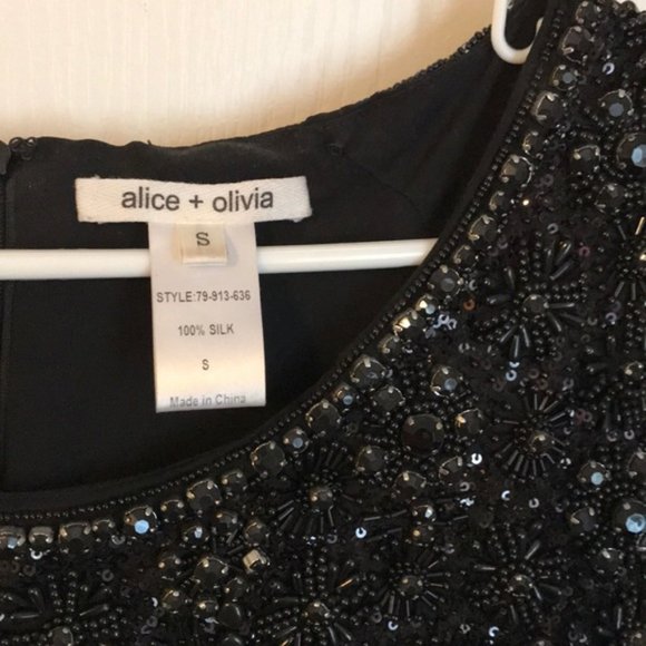 Alice + Olivia Silk Beaded Dress - Picture 4 of 6